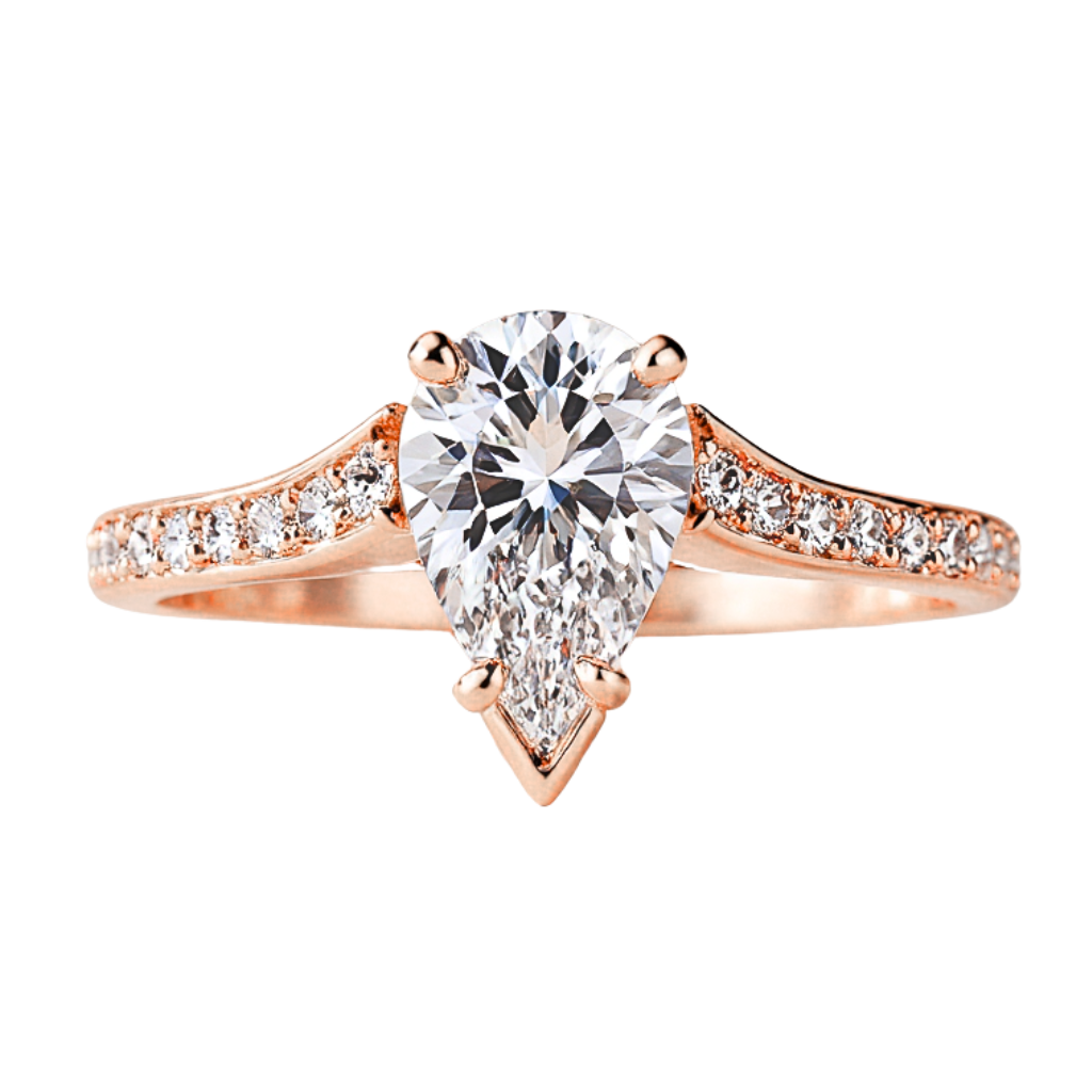 Radiant Teardrop Ring