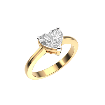 Radiant Heart Solitaire Ring