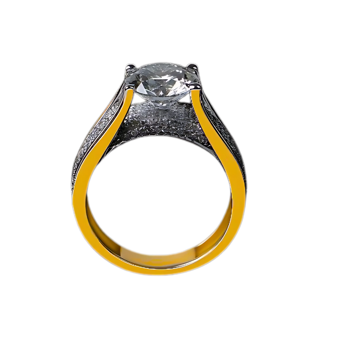 Radiant Aura Round Ring