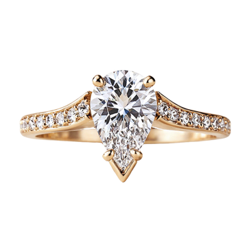 Radiant Teardrop Ring